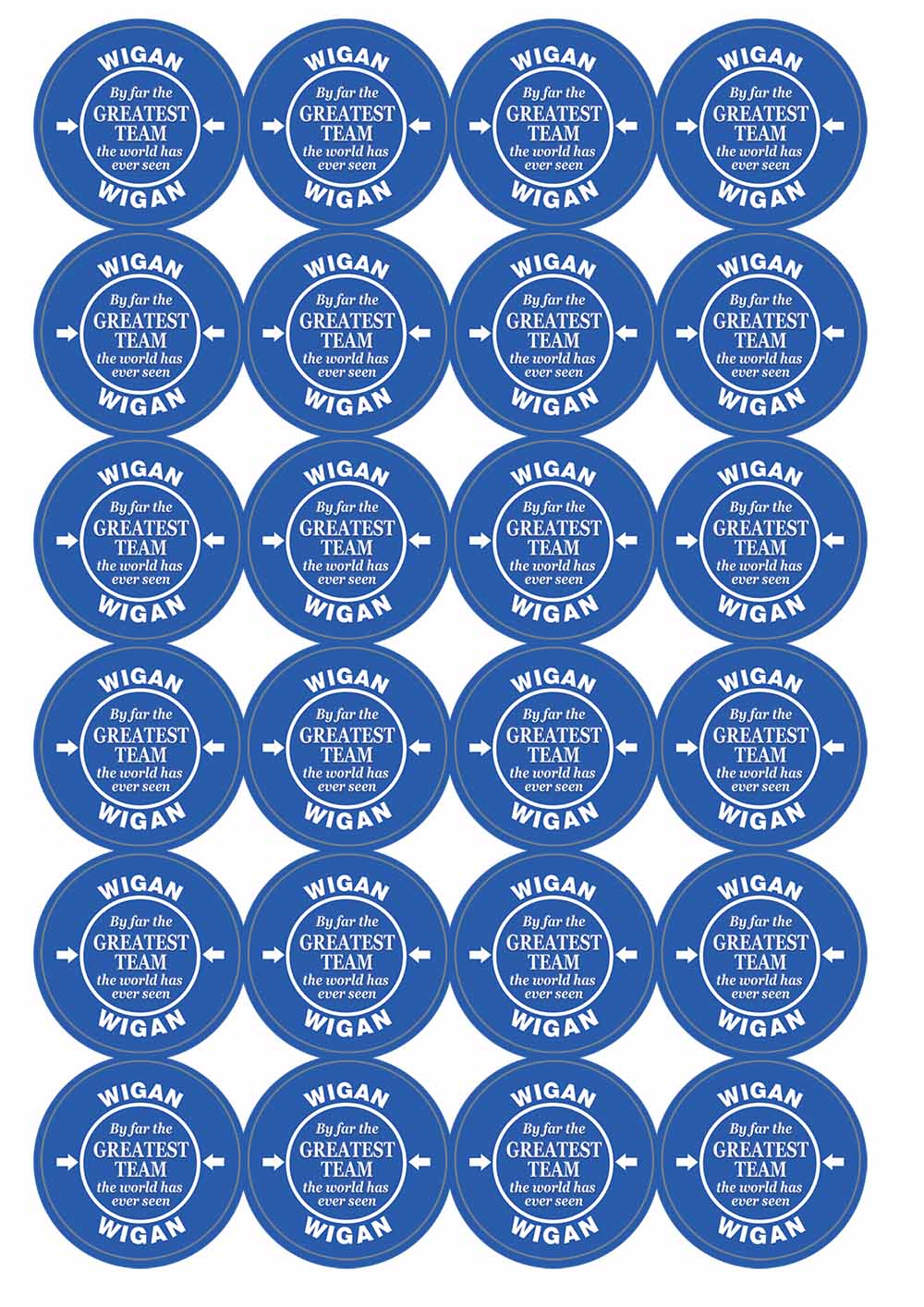 A picture of an A4 sheet of matte paper stickers