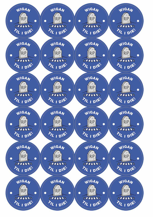 A picture of an A4 sheet of matte paper stickers