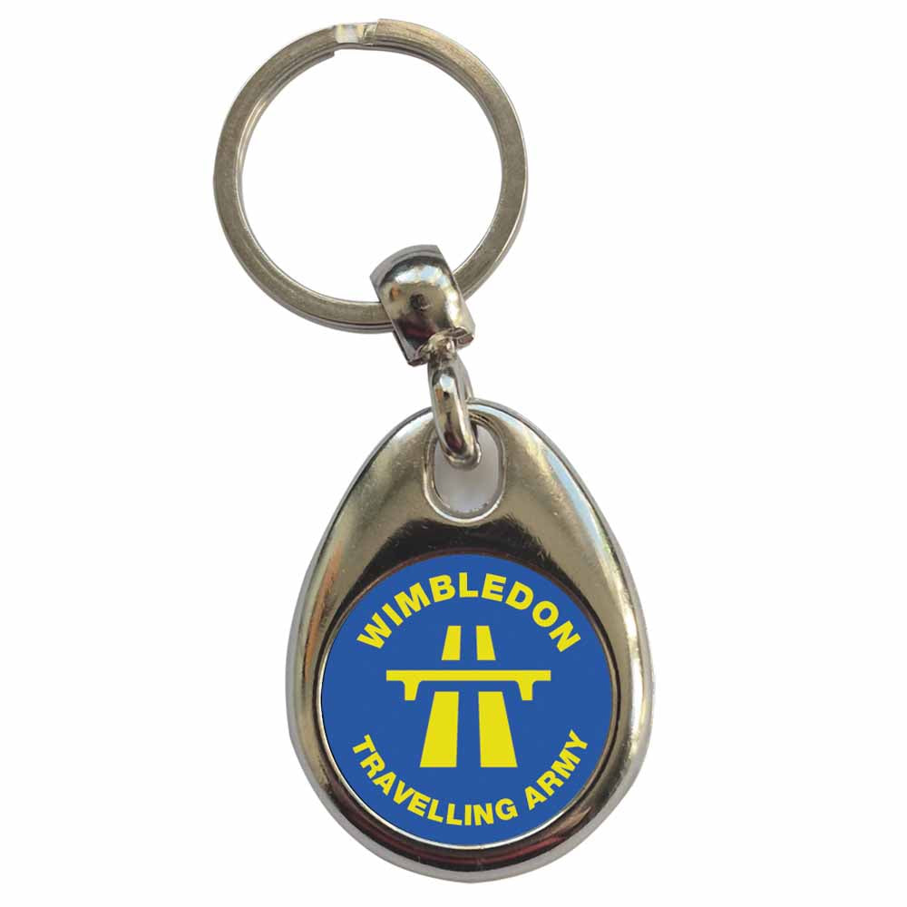 An image of a plain metal keyring