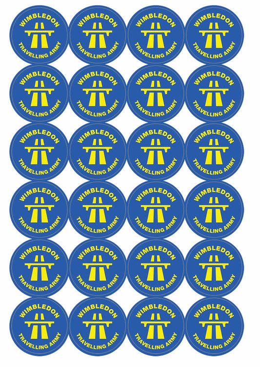 A picture of an A4 sheet of matte paper stickers