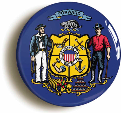 A picture of a button badge