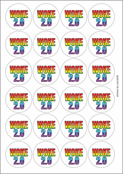 A picture of an A4 sheet of matte paper stickers