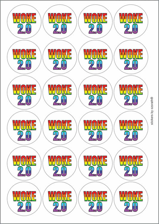 A picture of an A4 sheet of matte paper stickers