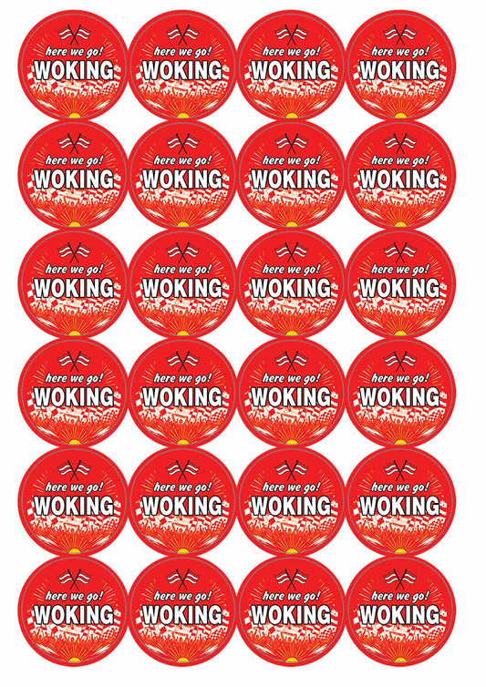 A picture of an A4 sheet of matte paper stickers
