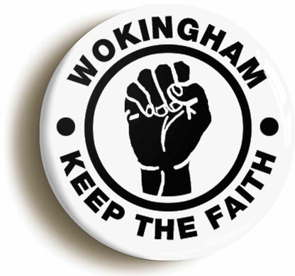 A picture of a button badge