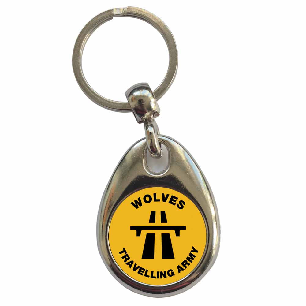 An image of a plain metal keyring