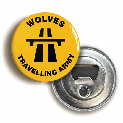 A picture of a bottle opener fridge magnet