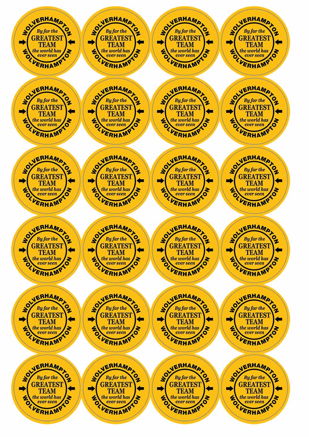 A picture of an A4 sheet of matte paper stickers