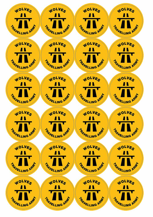 A picture of an A4 sheet of matte paper stickers
