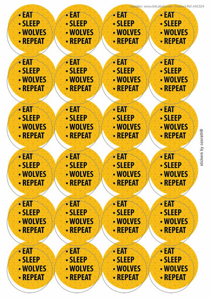 A picture of an A4 sheet of matte paper stickers