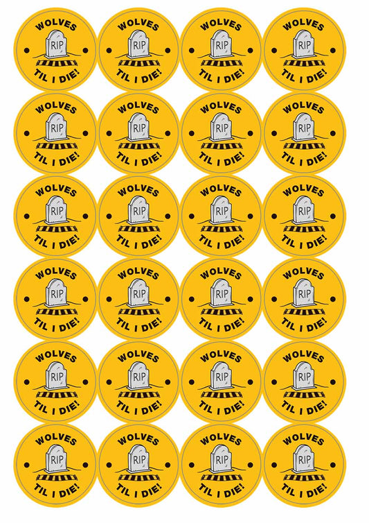 A picture of an A4 sheet of matte paper stickers