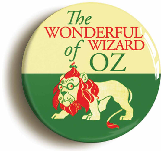 A picture of the front of the product, titled Wonderful Wizard Of Oz W W Denslow Illustration Circular 50mm Fridge Magnet