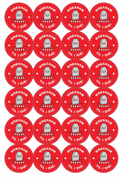 A picture of an A4 sheet of matte paper stickers