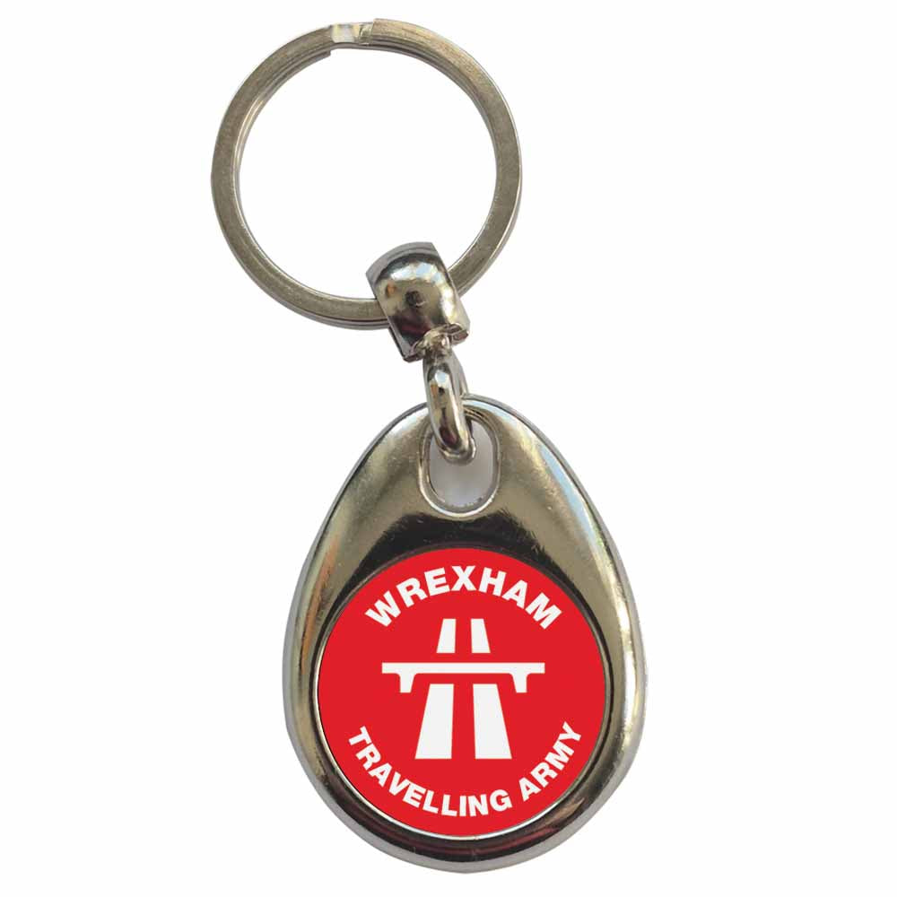 An image of a plain metal keyring
