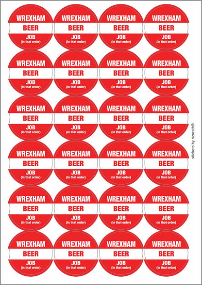 A picture of an A4 sheet of matte paper stickers
