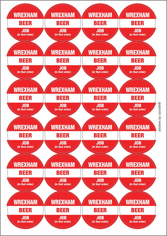 A picture of an A4 sheet of matte paper stickers