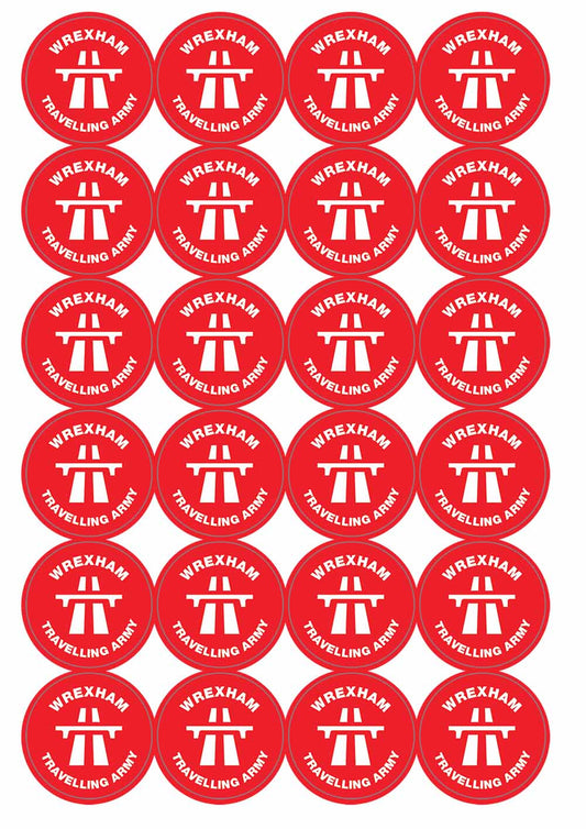 A picture of an A4 sheet of matte paper stickers