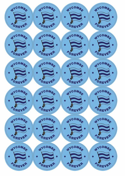 A picture of an A4 sheet of matte paper stickers