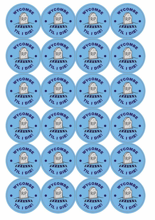A picture of an A4 sheet of matte paper stickers