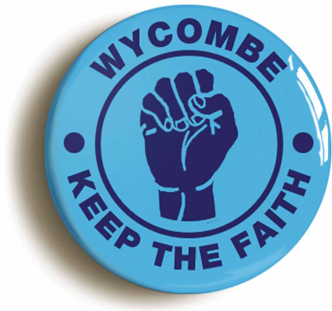 A picture of the front of the product, titled Wycombe Keep The Faith Northern Soul Circular 50mm Fridge Magnet