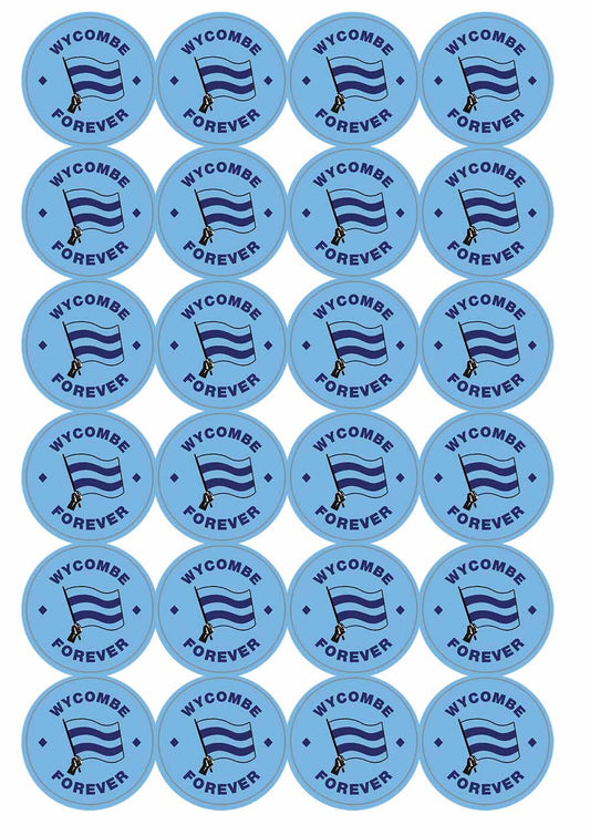 A picture of an A4 sheet of matte paper stickers