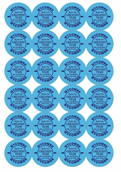 A picture of an A4 sheet of matte paper stickers
