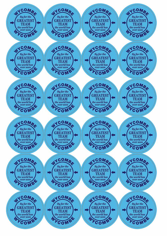 A picture of an A4 sheet of matte paper stickers