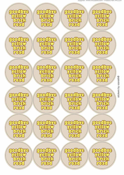 A picture of an A4 sheet of matte paper stickers