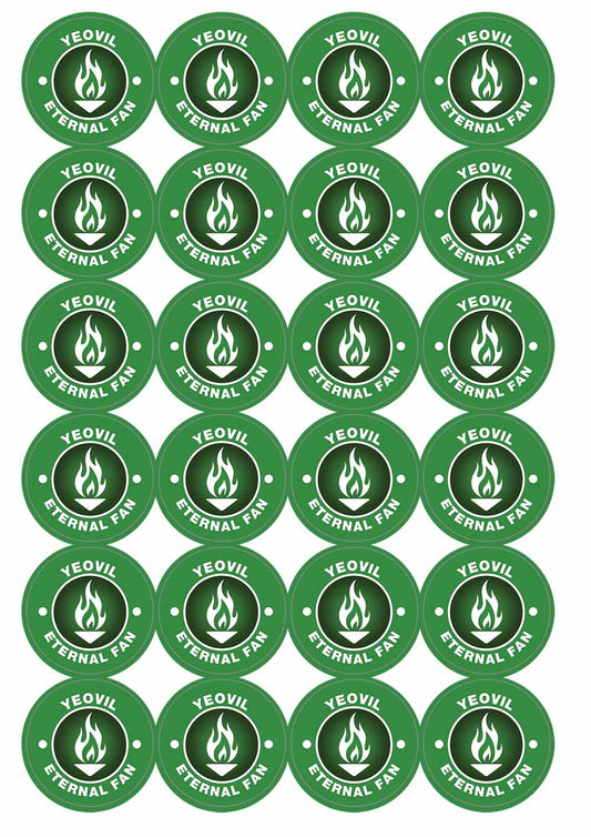 A picture of an A4 sheet of matte paper stickers
