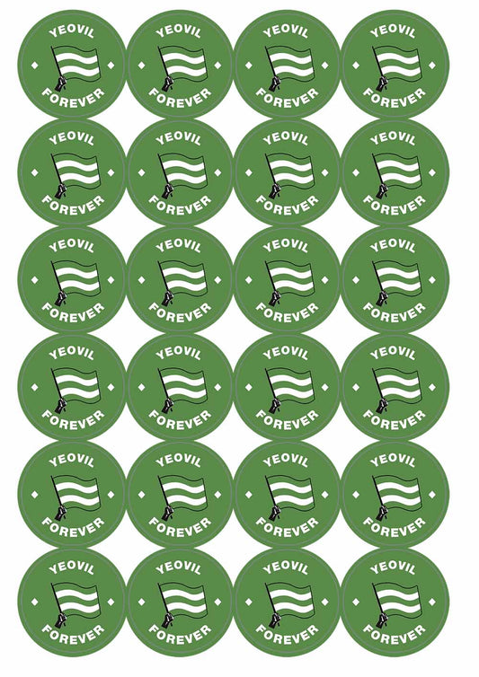 A picture of an A4 sheet of matte paper stickers