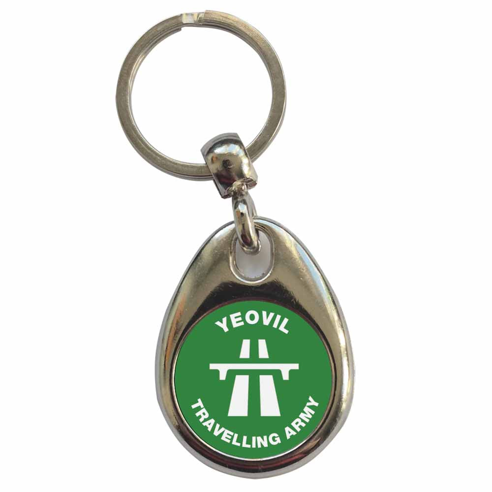 An image of a plain metal keyring