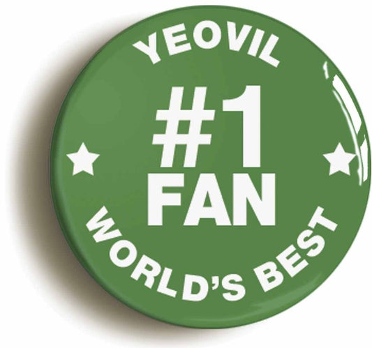 A picture of the front of the product, titled Yeovil #1 Fan Circular 50mm Fridge Magnet