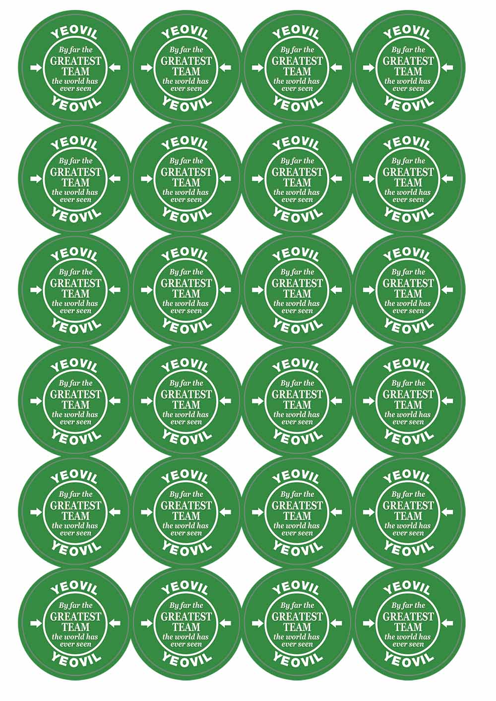 A picture of an A4 sheet of matte paper stickers