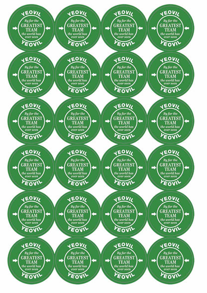 A picture of an A4 sheet of matte paper stickers