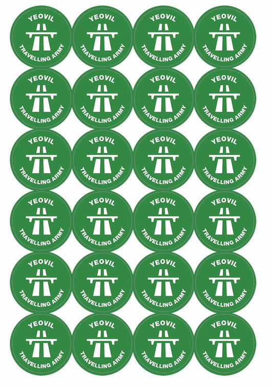 A picture of an A4 sheet of matte paper stickers