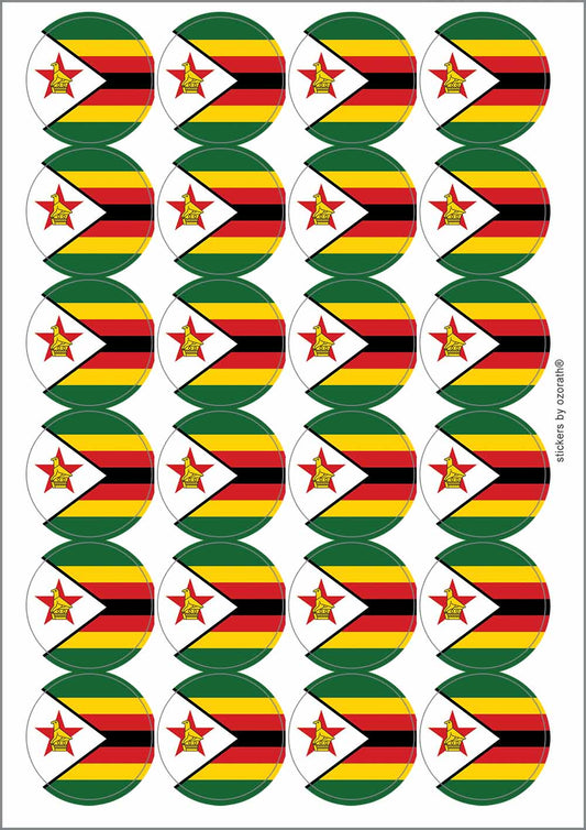 A picture of an A4 sheet of matte paper stickers